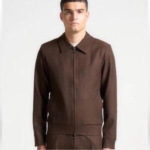 Maniere De Voir Brown Lightweight Zip-Up Jacket
SZ L